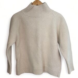 Atelier Delphine Cream Mock Neck Alpaca Merino Wool Blend Women’s Size L Sweater
